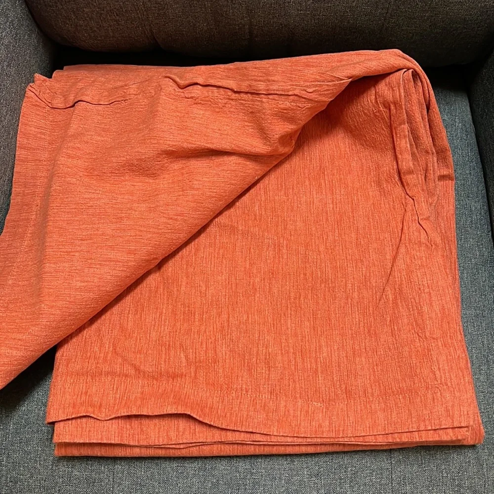 Crate & Barrel Linden Tablecloth in Nectarine